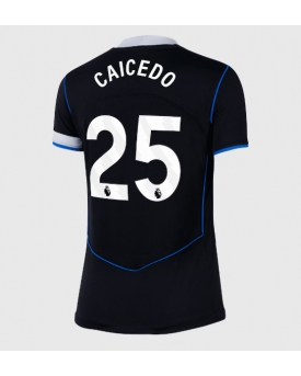 Chelsea Moises Caicedo #25 Maglia Gara Terza Repliche 2025-26 Donna Maniche Corte